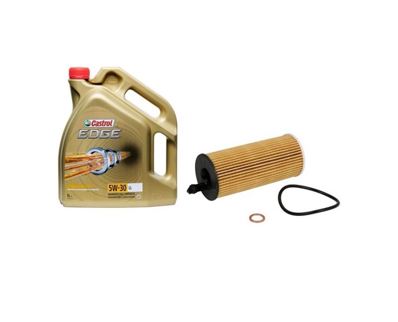 GARNITURA ZA SERVIS BMW 5 F10 F11 88002449249 Olje Castrol+filter olja Filtron